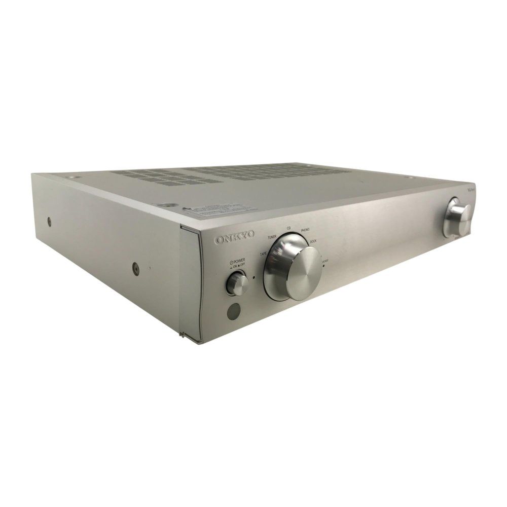 ONKYO プリメインアンプ 90W+90W(4Ω) A-5VL(S) シルバー : ONKYO