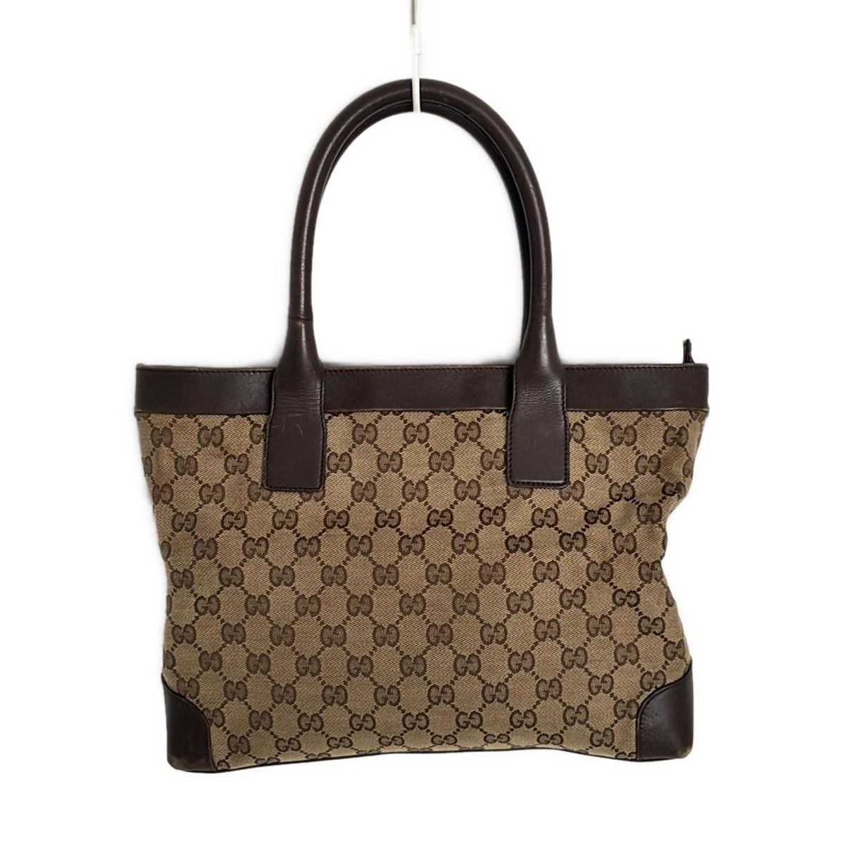 GUCCI(グッチ) ハンドバッグ GG柄 0021119 ベージュ×ダーク