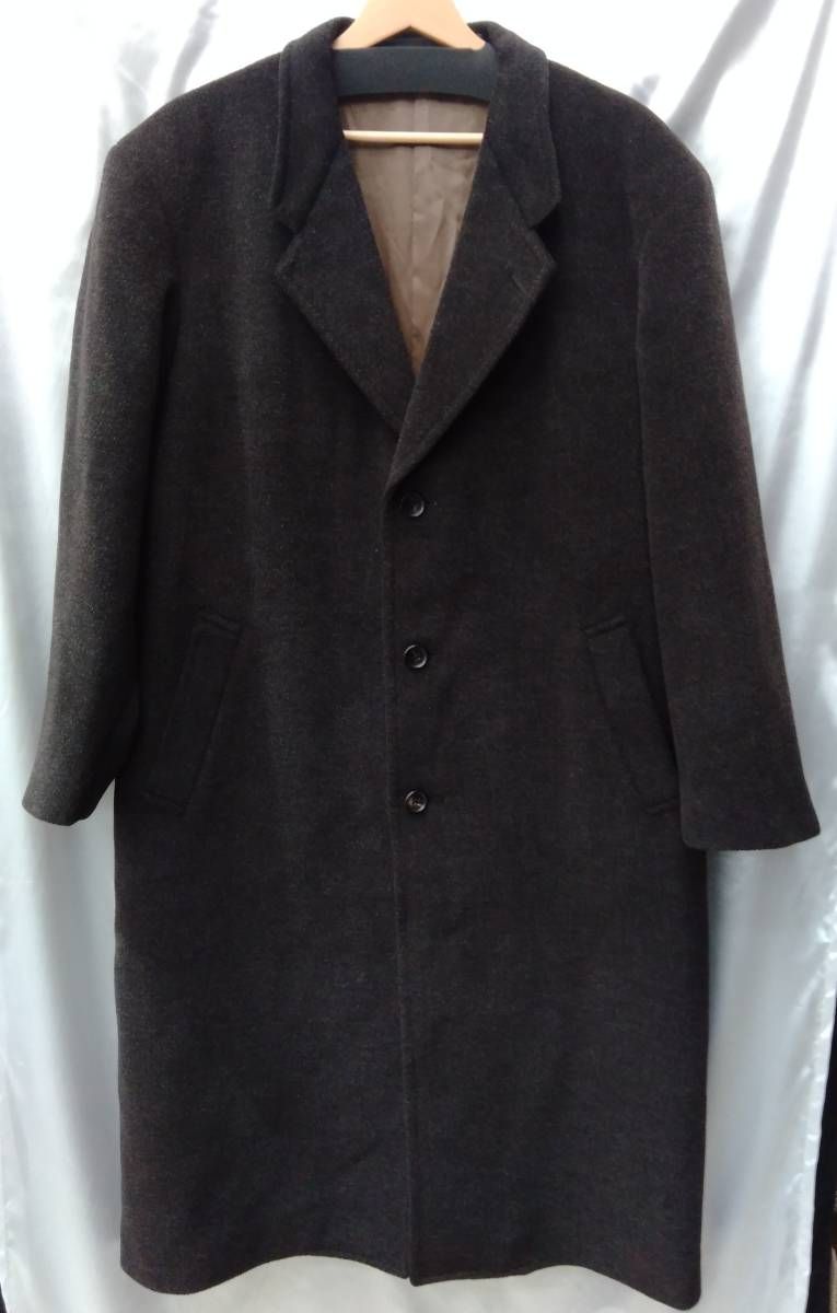 【美品】Papas パパス ロングコート Mサイズ 日本製 ウール 美品】Papas パパス ロングコート Mサイズ 日本製 ウール