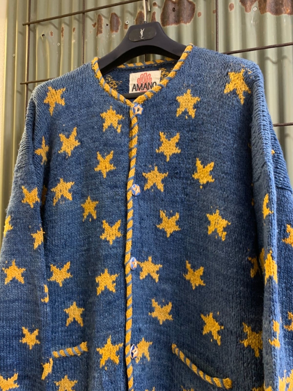 Old ウールニット　ハンドニット　Knit sweater Vintage