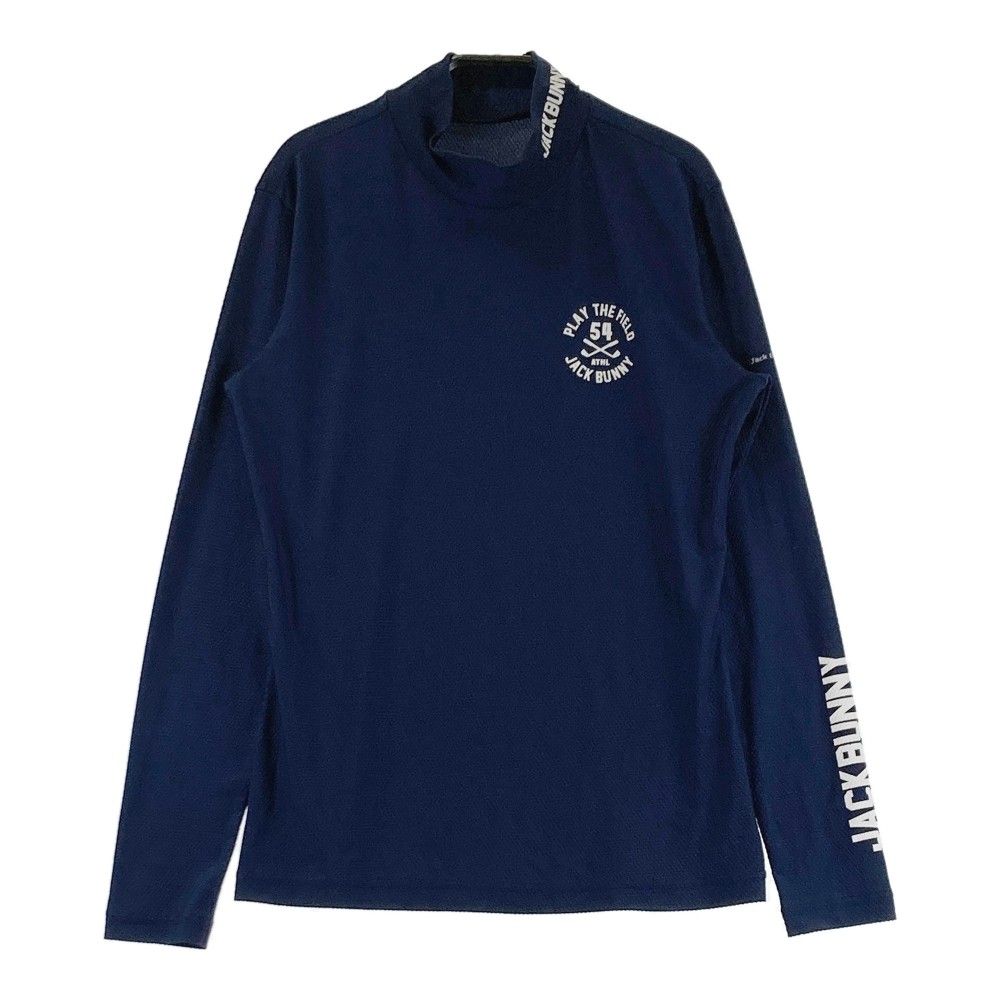 サイズ：2 JACK BUNNY ジャックバニー  ハイネック 長袖Tシャツ  ネイビー系 [240101292807]# ゴルフウェア レディース ストスト