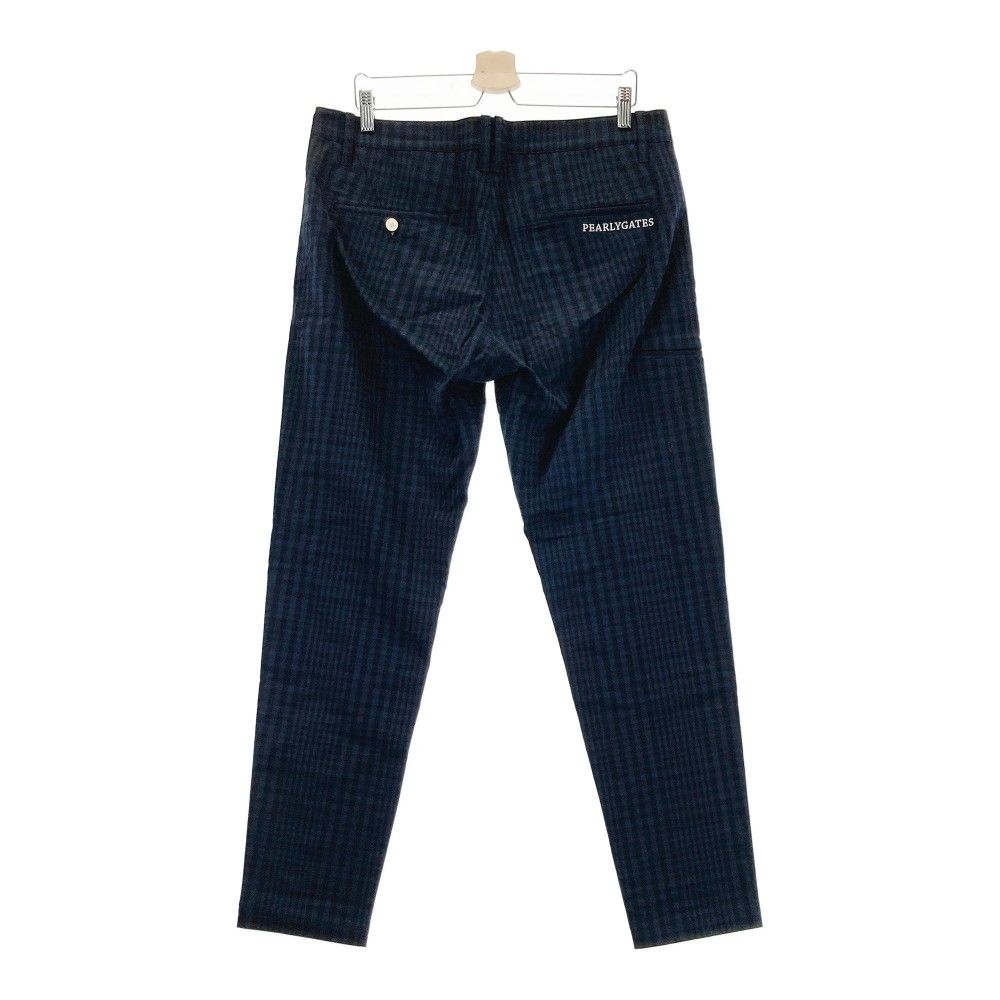 美品】パーリーゲイツ ゴルフ パンツ ネイビー メンズ チェック 5