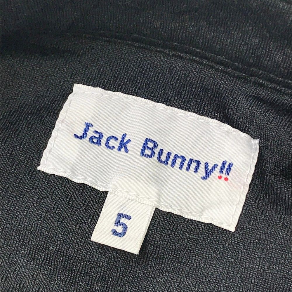 色々な サイズ：5 JACK BUNNY ジャックバニー 長袖ポロシャツ ブラック メンズウェア