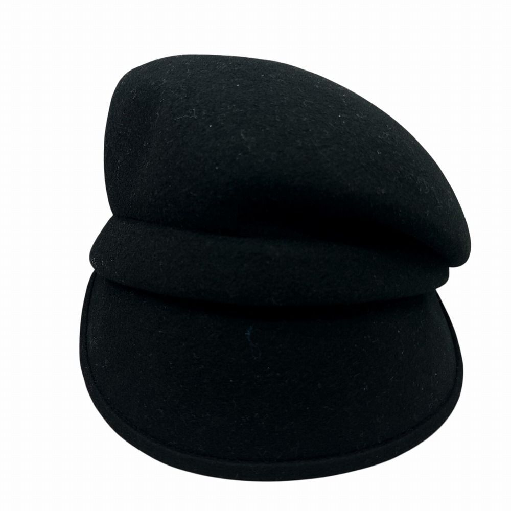 CA4LA カシラ アシンメトリー キャスケット 帽子 ハット 黒 ブラック ウール 羊毛 レディース 女性用 ブランドギャラリー東心斎橋店