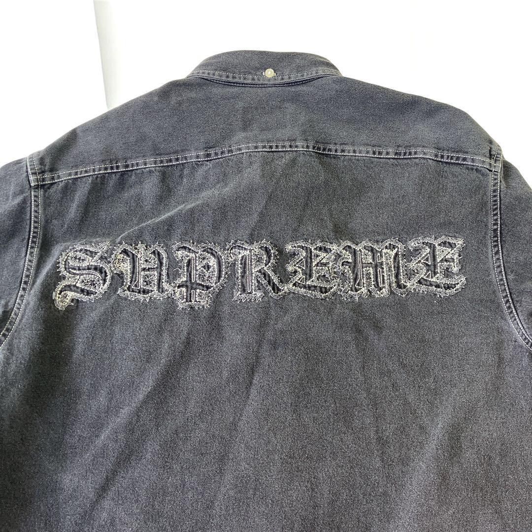 希少SUPREME Applique Denim デニムシャツ L シュプリーム - メルカリ