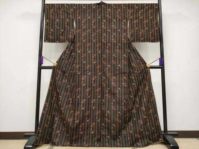 平和屋本店□極上 国指定重要無形文化財 本場久米島紬 平良信子作