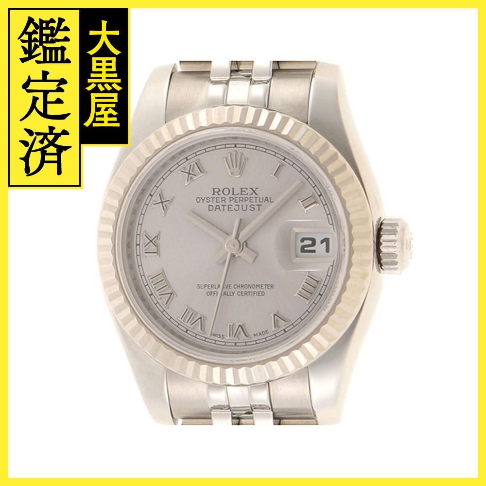 Z番 ROLEX ロレックス デイトジャスト 179174 WG/SS シルバーローマン ...