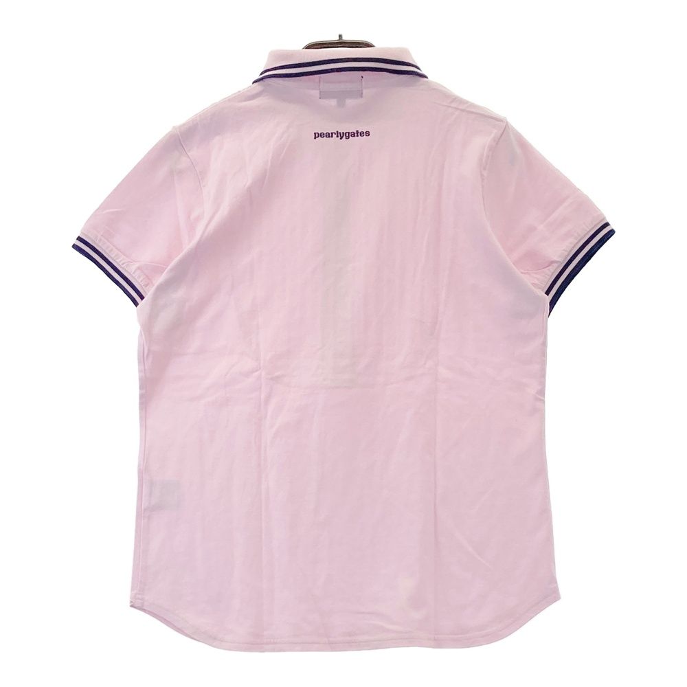 サイズ：1 PEARLY GATES パーリーゲイツ 半袖ポロシャツ ピンク