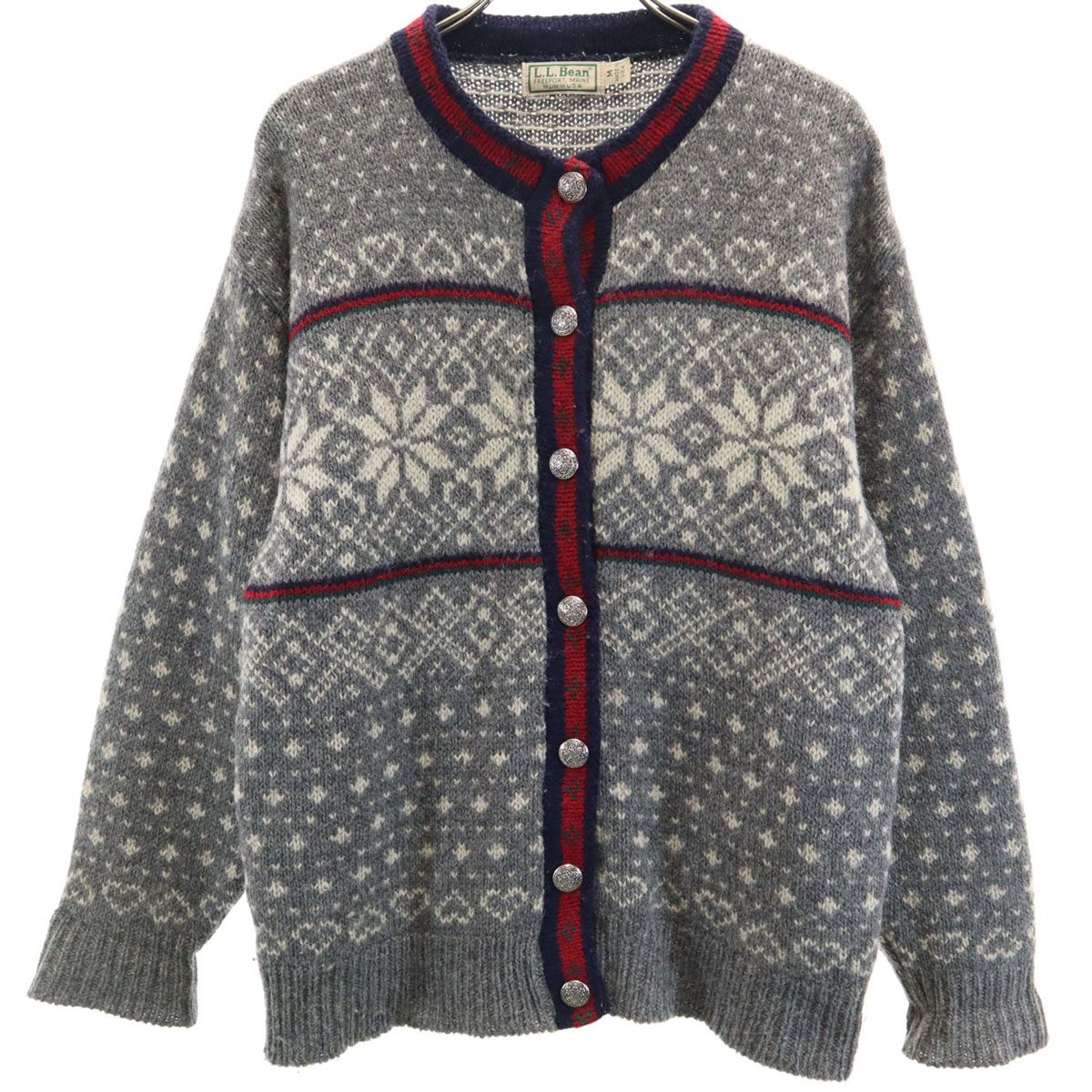 80s USA製 L.L.Bean Nordic Vintage Knit 80年代 USA製 エルエルビーン 