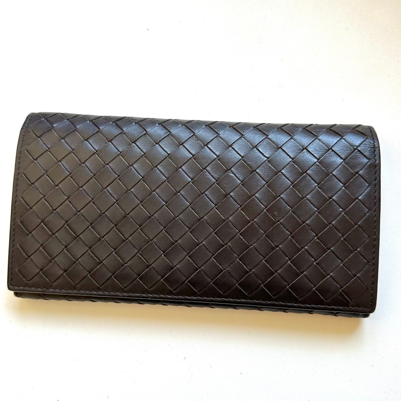 ボッテガヴェネタ BOTTEGA VENETA 長財布 イントレチャート ダーク