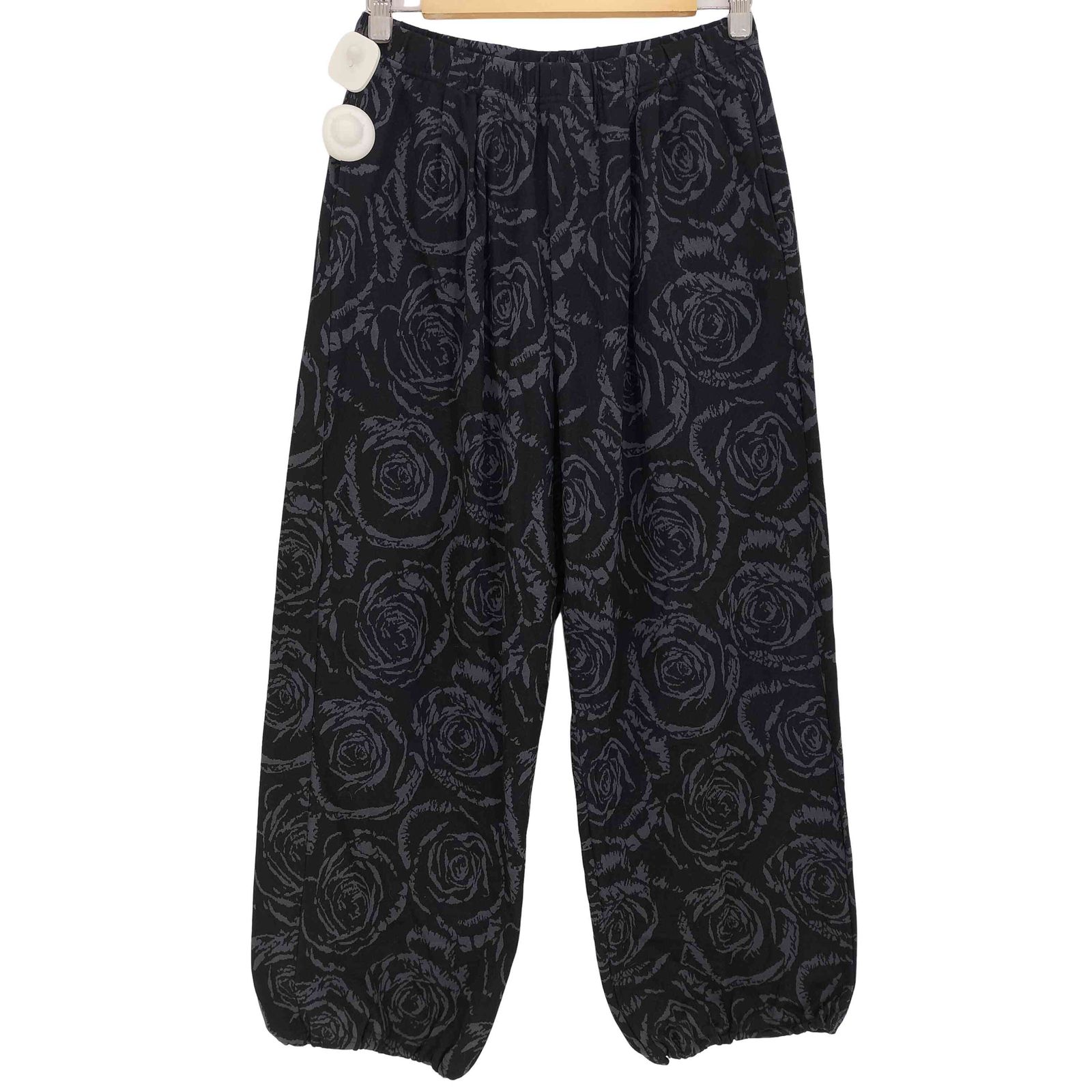 ラッドミュージシャン LAD MUSICIAN 24AW Cotton Jersey Rose Jacquard Track PT ローズ 2タック トラックパンツ メンズ JPN：44 
