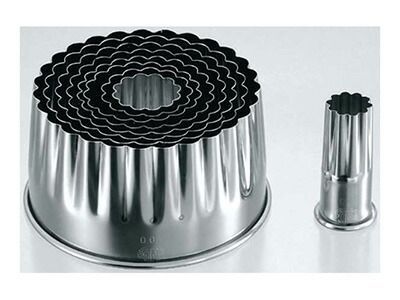 18-8ホワイトサム パテ抜型 菊 9個セット