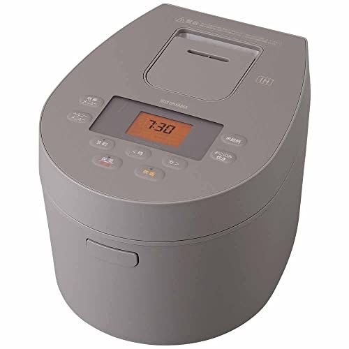 アイリスオーヤマ 炊飯器 3合 IH式 50銘柄炊き分け 低温調理|パン ケーキ機能搭載 RC-IL30-T カフェブラ