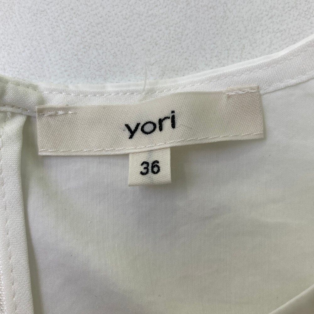 yori ヨリ フリルスリーブブラウス ホワイト系 36 [240101324907