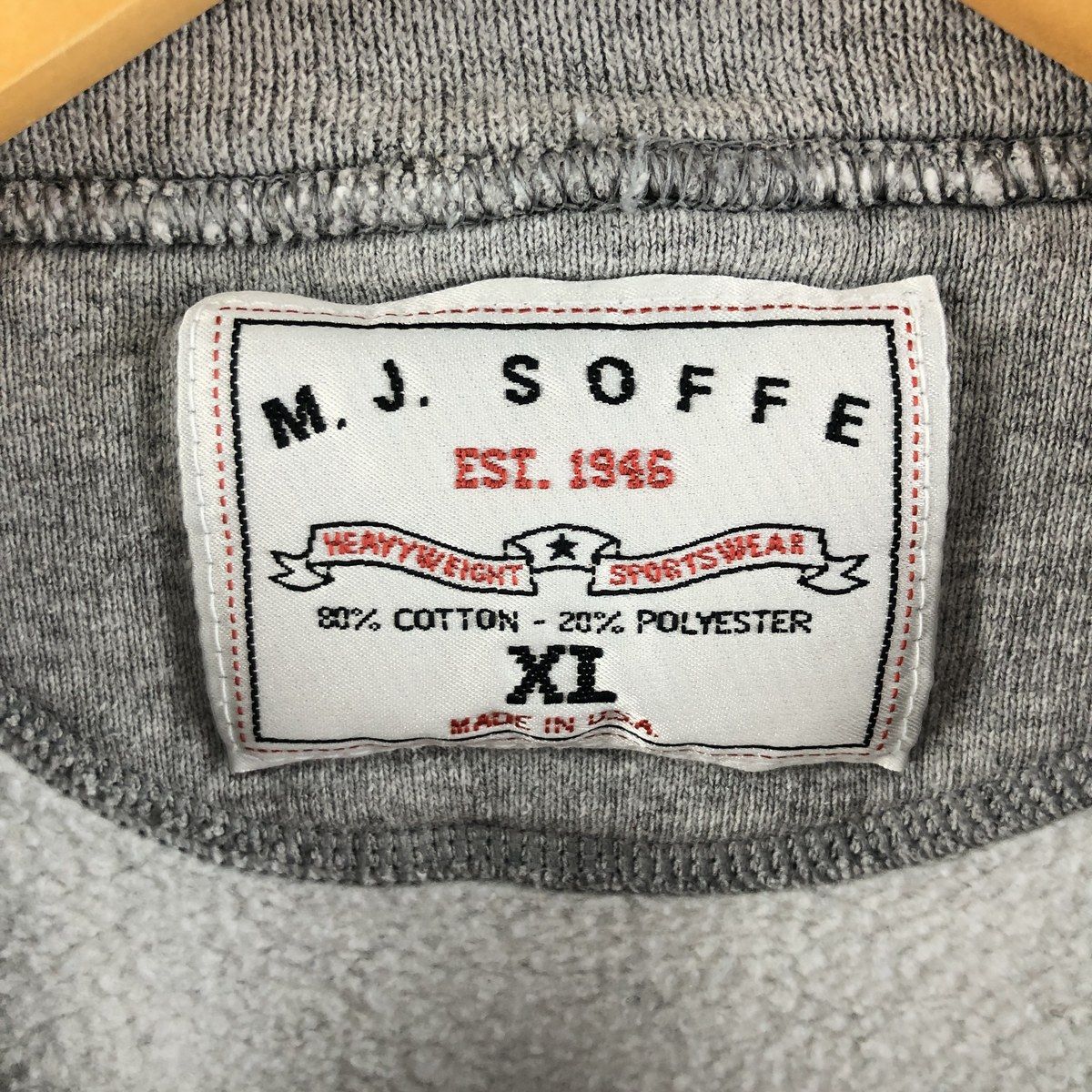 M.J. SOFFE カレッジスウェットシャツ トレーナー USA製 メンズL /eaa364310