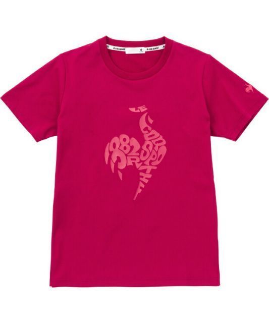le coq sportif ルコック ヘランカ 半袖Ｔシャツ ピンク O QMWWJA01 PK | 衣類 服 ウエア トップス Tシャツ 半袖 ハーフスリーブ ヘランカ 吸汗 速乾 UVカット ストレッチ性 エコ素材 デイリーユース ス