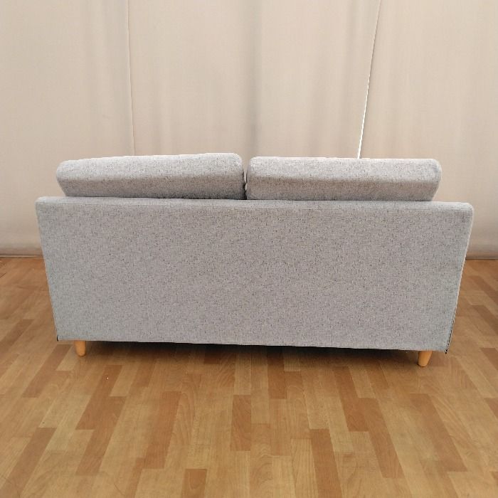 中古】 カウチソファ コーナーソファ グレー 2人用 2.5Pソファ 