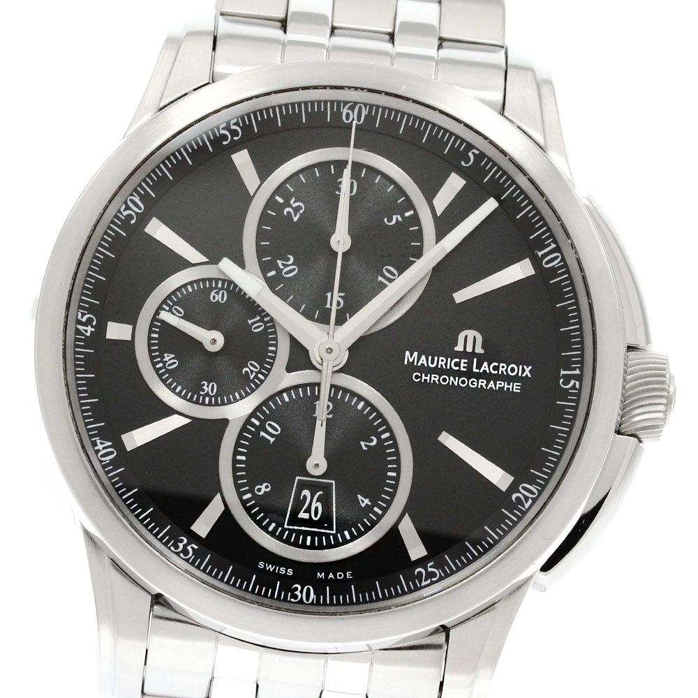 モーリスラクロア MAURICE LACROIX PT6178/88 ポントス クロノグラフ 自動巻き メンズ良品_860401