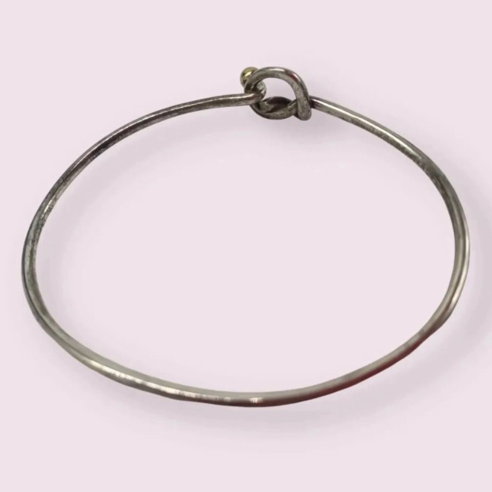✨極美品✨ティファニー　バングル　ブレスレット　ラブノット　フック＆アイ　コンビ ✨極美品✨ティファニー バングル ブレスレット ラブノット
