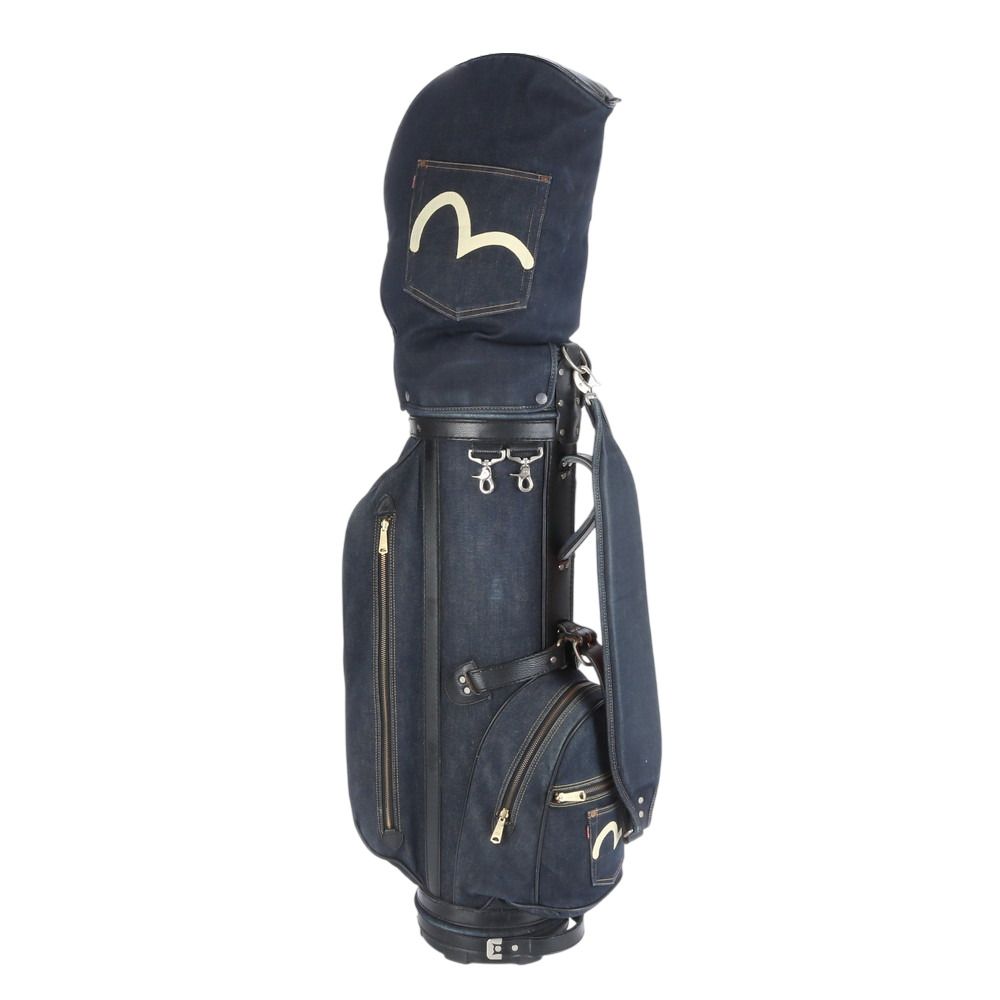 EVISU ゴルフバッグ デニムキャディバッグ EVISU(エヴィス) デニムキャディバッグゴルフバッグ インディゴ