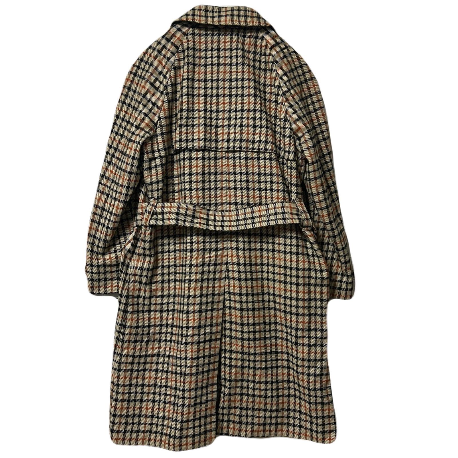 チェック柄 トレンチコート