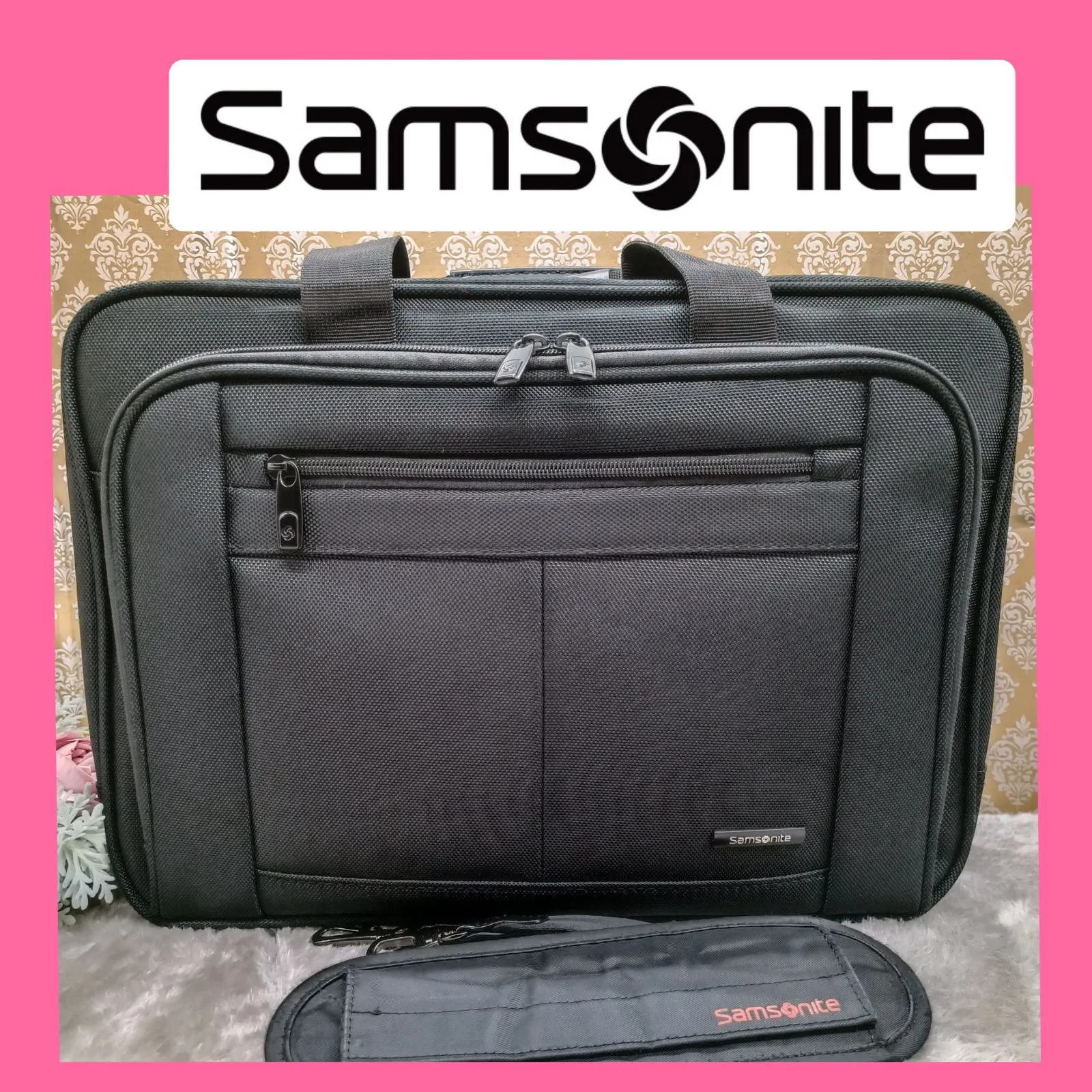 SAMSONITE 》 サムソナイト クラシックビジネス3層 ブリーフケース ビジネスバッグ PC収納 キャリーオン 2WAY ショルダーストラップ付  バリスティックナイロン ブラック 送料無料・匿名配送・最短即日発送いたします！710 | Shop at Mercari from Japan! |  Buyee