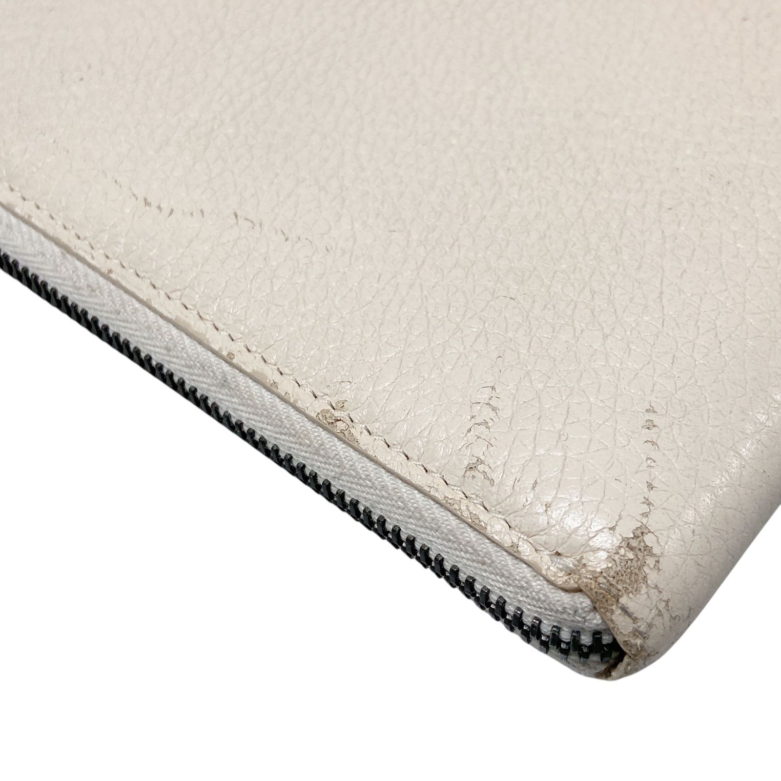 HR1 BOTTEGA VENETA ボッテガ ヴェネタ クラッチバッグ ホワイト レザー セカンドバッグ WWW_MORNINGWALKER_COM