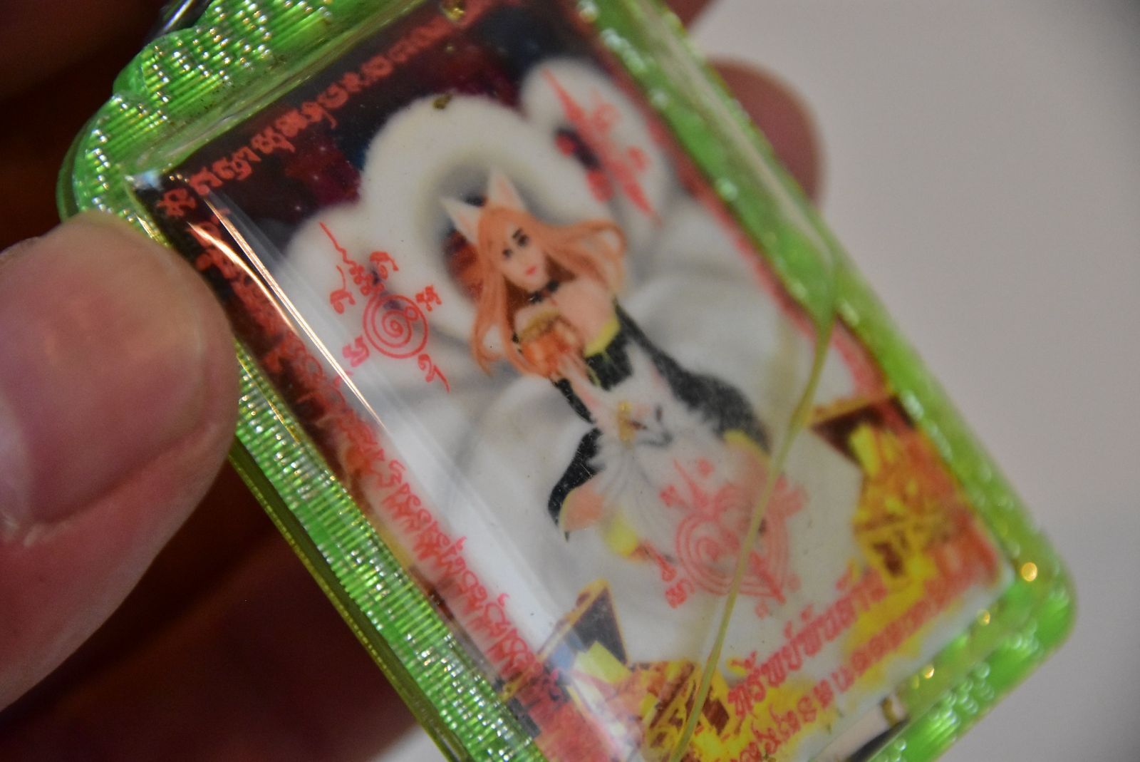 タイ呪物 呪符 ジンジョークカオハン 九尾の狐 プラクルアン 恋愛運