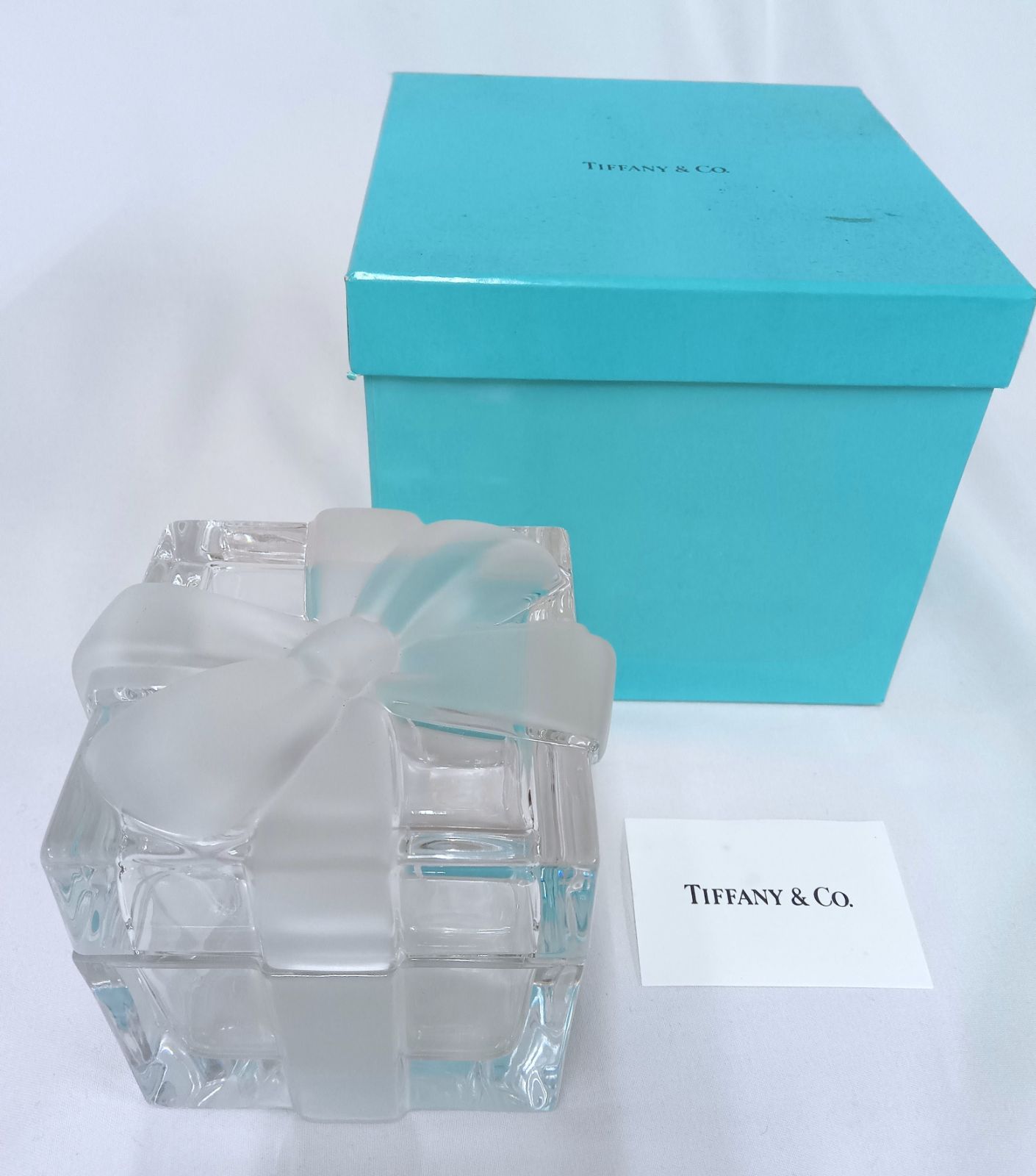 新到着 ボックス ボウ クリスタル Tiffany】ティファニー 068 メルカリ - 小物入れ