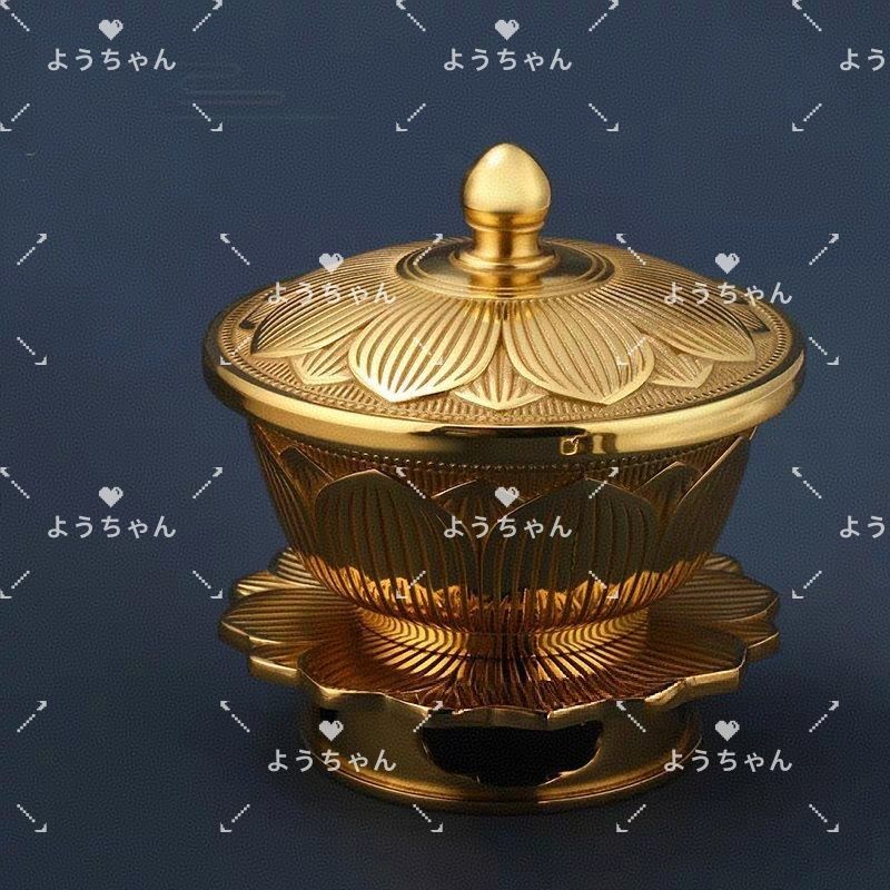 密教 法具 洒水器 塗香器二器セット 真鍮製 寺院用仏具 密教 法具 洒水器 塗香器二器セット 真鍮製 寺院用仏具