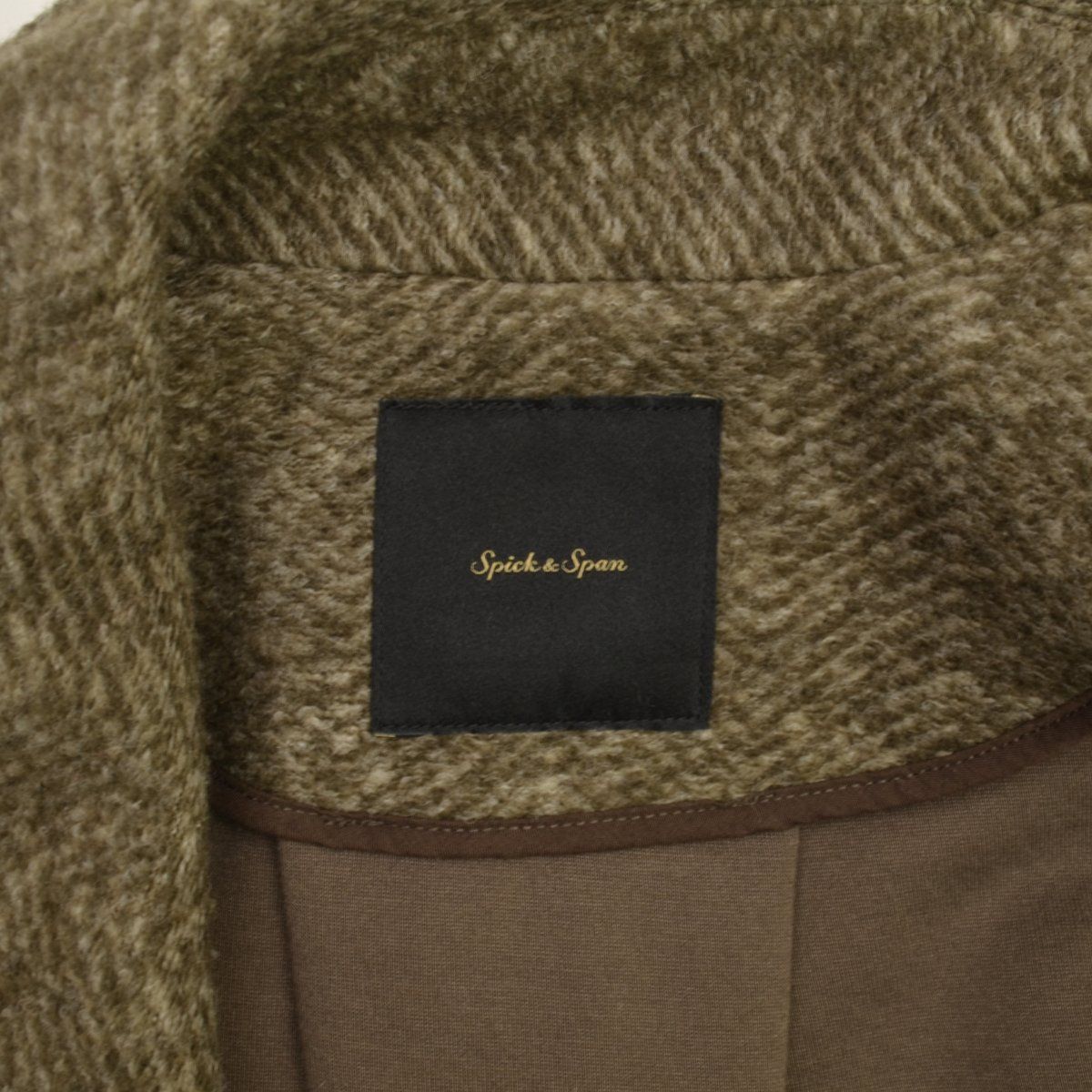 ✨週末限定お値下げ✨Spick&span Wスライバーヘリンボーンミドルコート Spick & Span（スピックアンドスパン）の「Wスライバー