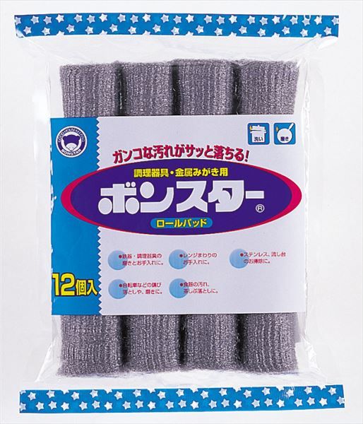まとめ買い-100点セット ボンスターロールパッド１２個入 Ｂ－００５ ボンスター たわし ふきん