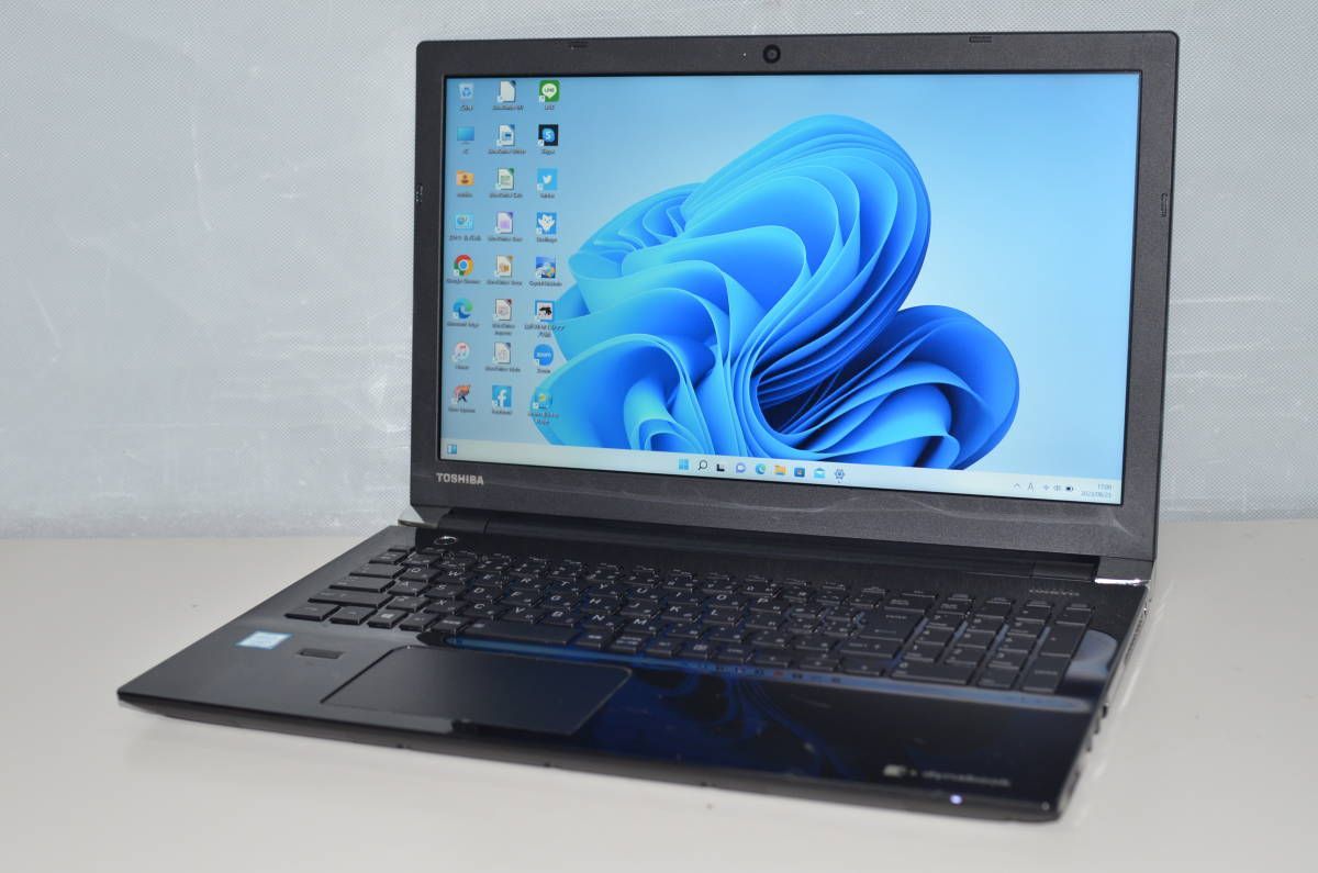 中古ノートパソコン 東芝 T55/EWD Windows11+office 新品爆速SSD256GB core i5-7200U/メモリ8GB/15.6インチ/webカメラ/無線/ブルーレイ搭載 中古良品ノートパソコン Windows11+office 東芝 T55/CWD 新品爆速