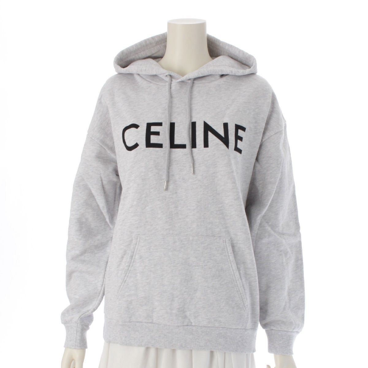 CELINE セリーヌ ルーズ フーディ 21AW パーカー グレー M 【公式通販】