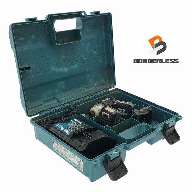 比較的 makita マキタ 10.8V 充電式インパクトドライバ TD111D 黒 ブラック バッテリー2個 充電器 ケース付き コードレス116762