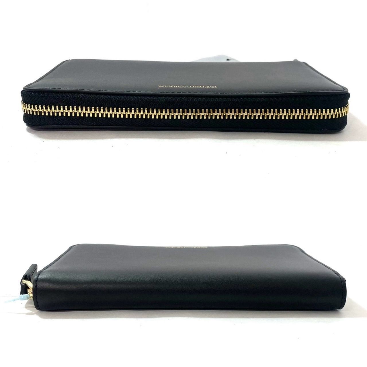 【未使用品】エンポリオアルマーニ 長財布 ブラック　Y3H304 M【EMPORIO ARMANI】Y3H304 HDV9A ジッパー 長財布 ブラック/黒