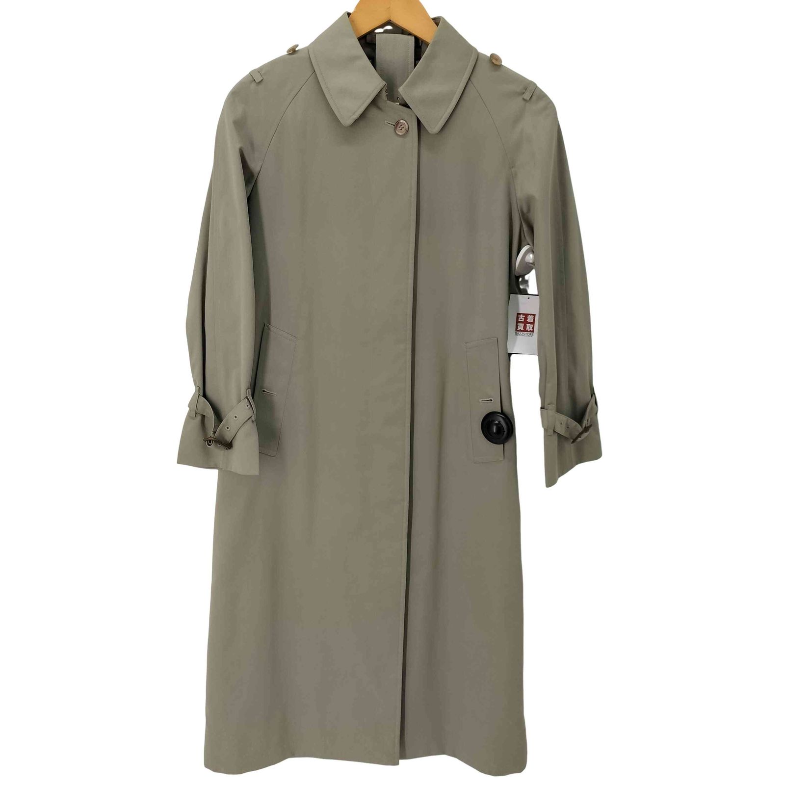 バーバリーズ BURBERRYS 90s 裏地ノバチェック ベルト付 ステンカラーコート レディース 80