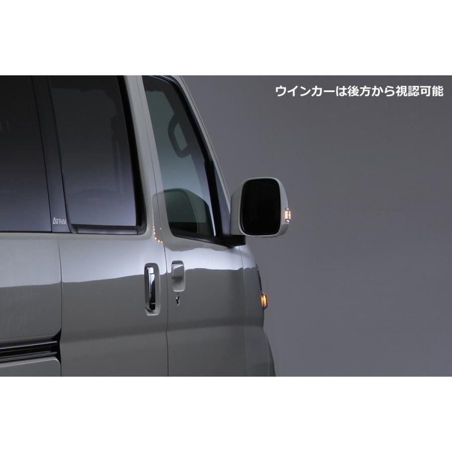 S300系 ハイゼットカーゴ S320G S330G アトレーワゴン 前期 LEDウインカーミラー 左右 ポジション ホワイト ドアミラー サイドミラー ダイハツ DAIHATSU Eマーク FFCRYSTALESIA_COM