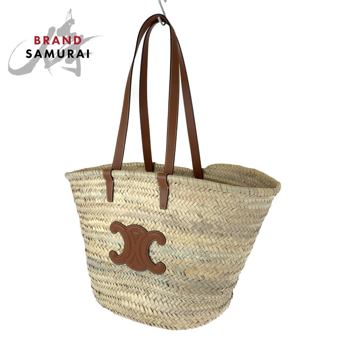 CELINE かごバッグ ベージュ/ブラウン CELINE かごバッグ ベージュ/ブラウン