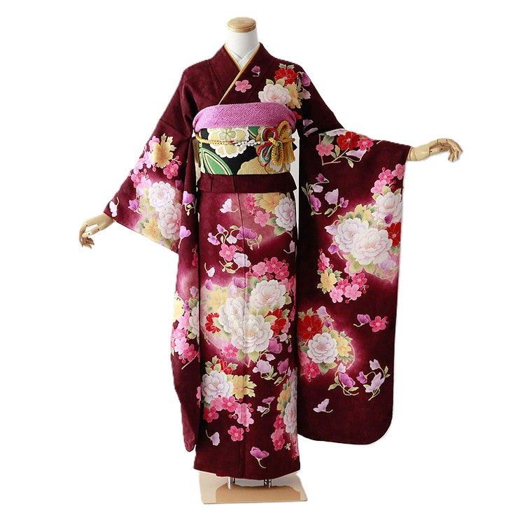 振袖 身長157-172cm 紫 pu-037