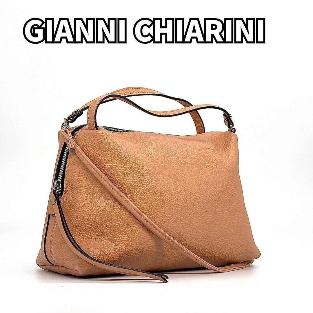 GIANNI CHIARINI ショルダーバッグ キャメルベージュ レディース 気取らない上品さ✨】 GIANNI CHIARINI ジャンニキャリーニ