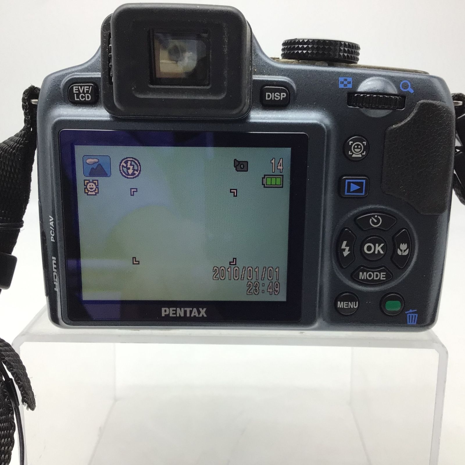 5211 【動作品】PENTAX X90 コンパクトデジタルカメラ ブラック