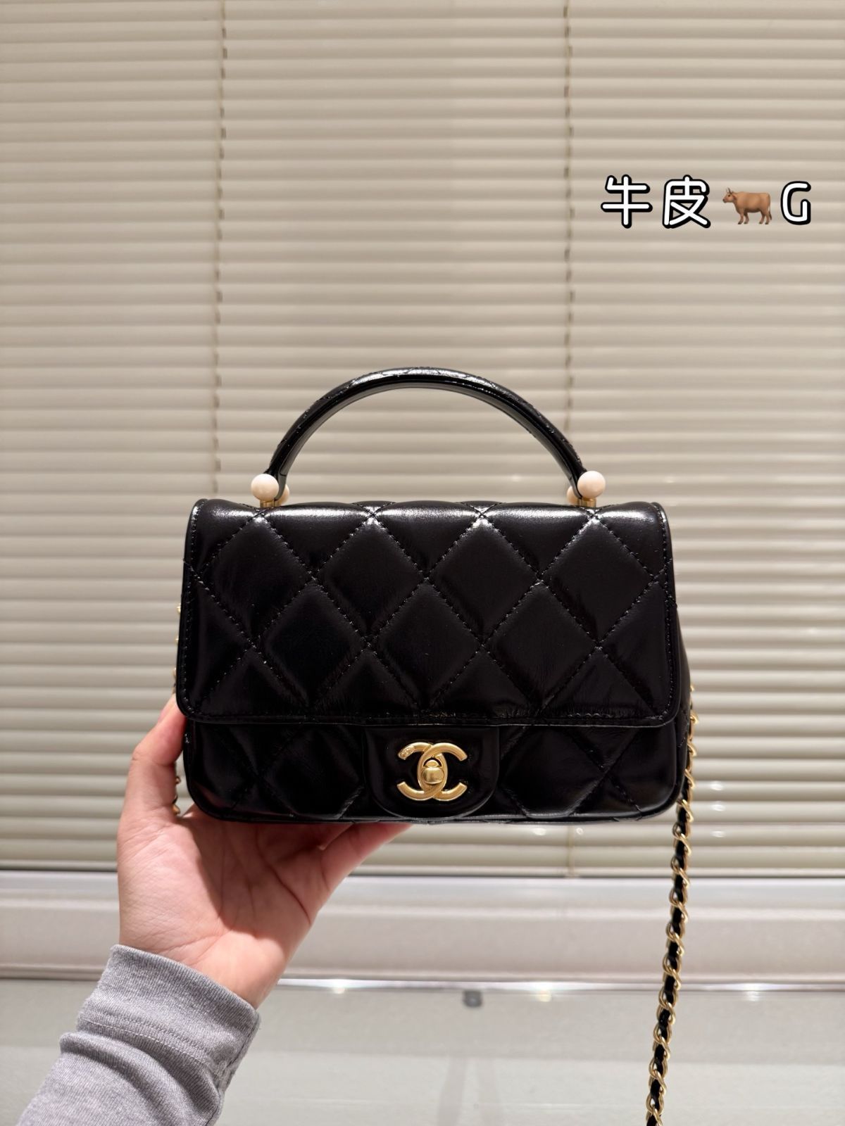 今日 Vintage CHANEL 25AW Pearl Bag ヴィンテージシャネル 25 秋冬パールバッグ-MM輸入2