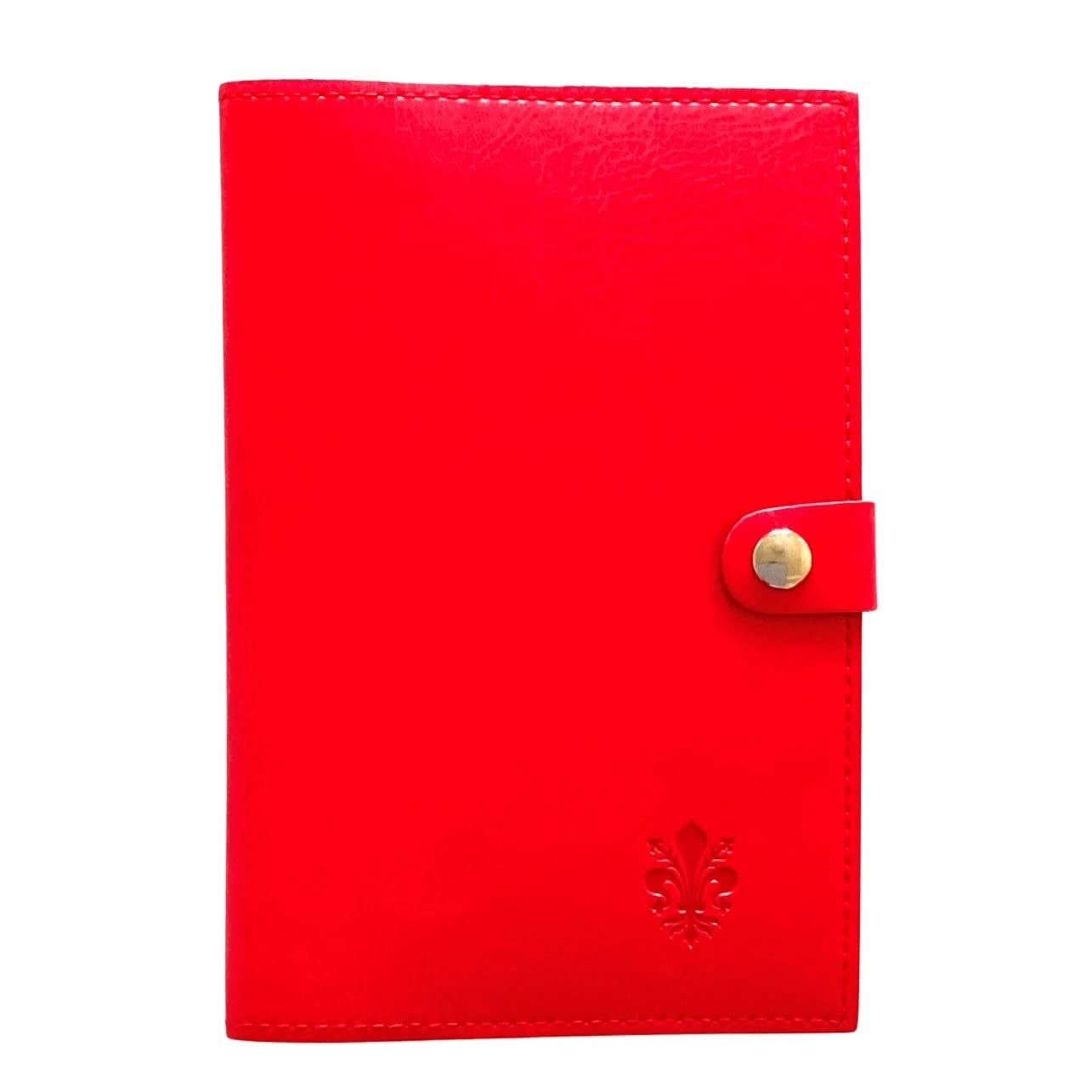 バルサンティ お薬手帳 カードケース イタリア製 カード8枚収納 スナップとめ イタリアンレッド