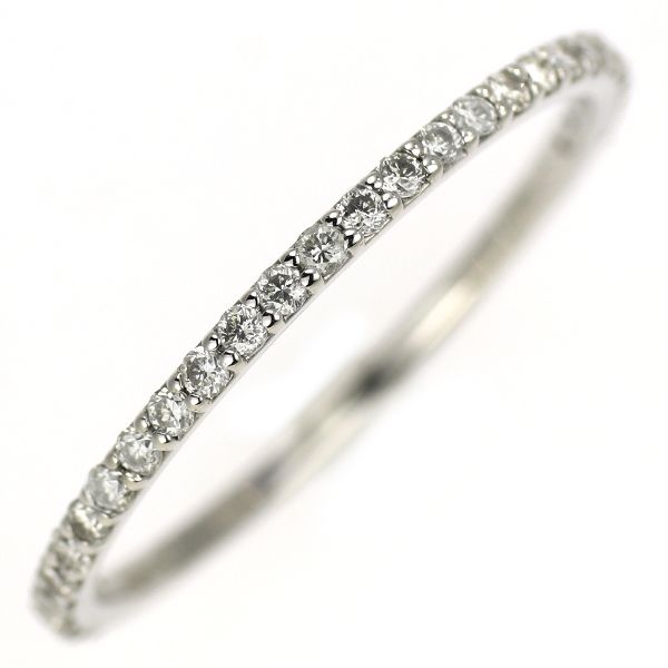 Pt900 ダイヤモンド リング 0.20ct セミエタニティ - メルカリ