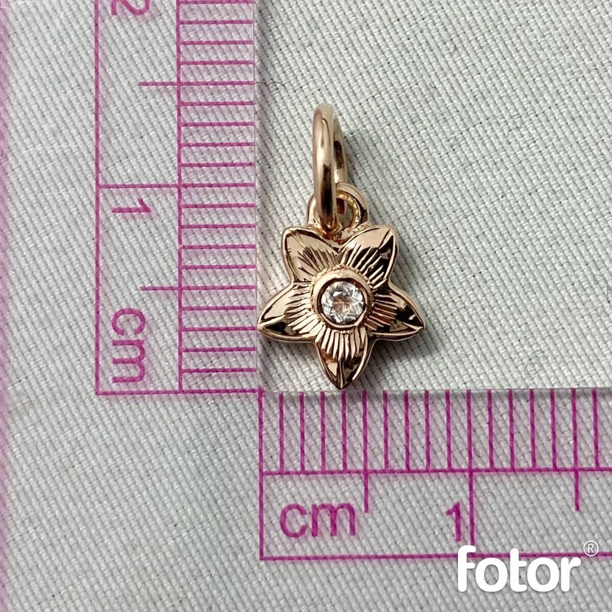 MAXI マキシ 14K トップ 1.2g プルメリア ハワイアンジュエリー FORTGASGNV_COM_BR