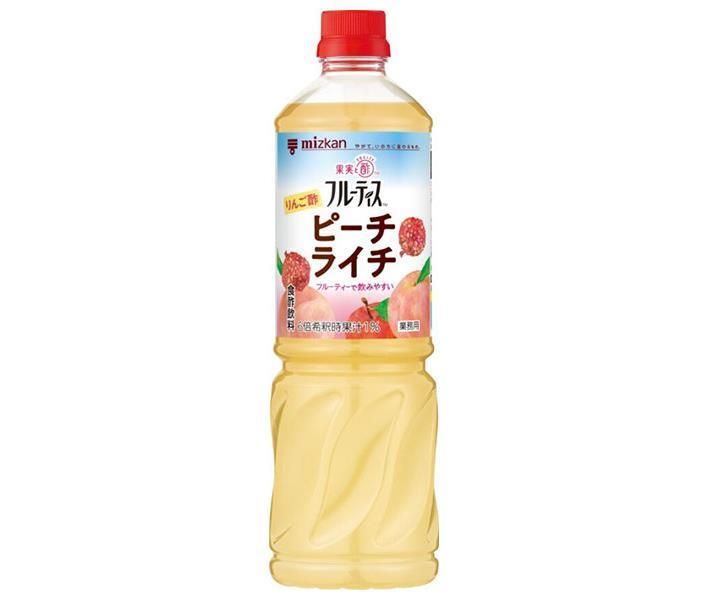 ミツカン 業務用 フルーティス りんご酢ピーチライチ 1000mlぺットボトル×8本入× 2ケース ｜ MIZKAN りんご酢飲料 食酢 PET 希釈用