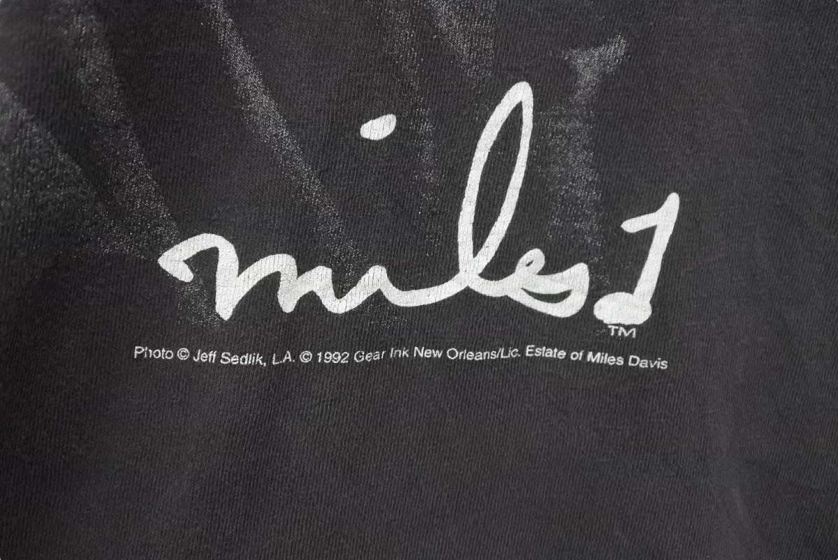 MILES DAVIS vintage tee 90s マイルスデイビス ジャズ トランペット