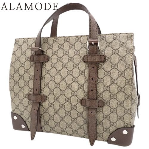 GUCCI(グッチ) GGスプリーム ディテール付きトートバッグ トートバッグ