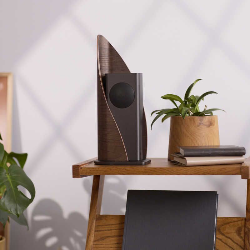 SITBACK&RELAX ポータブルスピーカー Sail Single Rightタイプ Sit Back & Relax Bluetooth対応 Walnut&Black Brown SRSAR-WL